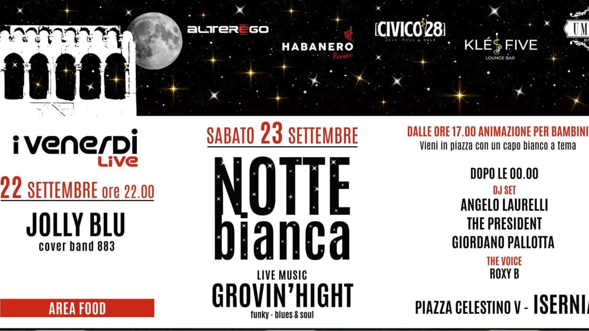 Isernia: appuntamento imperdibile con "La Notte Bianca". Eventi nel centro storico cittadino.